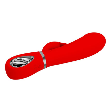 Pretty Love - Prescott - Rabbit Vibrator - Dubbele Motor - Rood-Erotiekvoordeel.nl