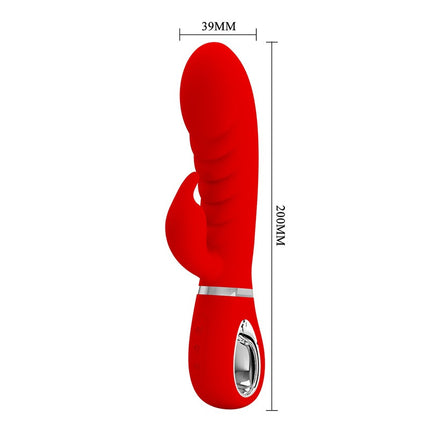 Pretty Love - Prescott - Rabbit Vibrator - Dubbele Motor - Rood-Erotiekvoordeel.nl