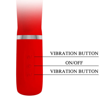 Pretty Love - Prescott - Rabbit Vibrator - Dubbele Motor - Rood-Erotiekvoordeel.nl