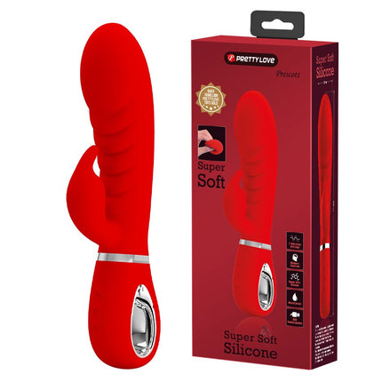 Pretty Love - Prescott - Rabbit Vibrator - Dubbele Motor - Rood-Erotiekvoordeel.nl