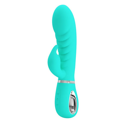 Pretty Love - Prescott - Rabbit Vibrator - Dubbele Motor - Turquoise-Erotiekvoordeel.nl