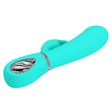 Pretty Love - Prescott - Rabbit Vibrator - Dubbele Motor - Turquoise-Erotiekvoordeel.nl