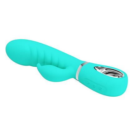 Pretty Love - Prescott - Rabbit Vibrator - Dubbele Motor - Turquoise-Erotiekvoordeel.nl