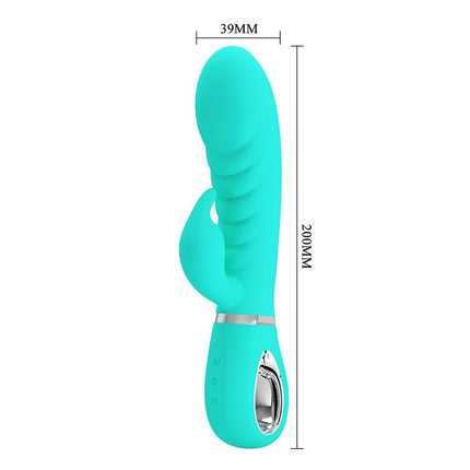 Pretty Love - Prescott - Rabbit Vibrator - Dubbele Motor - Turquoise-Erotiekvoordeel.nl