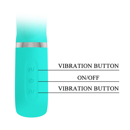 Pretty Love - Prescott - Rabbit Vibrator - Dubbele Motor - Turquoise-Erotiekvoordeel.nl