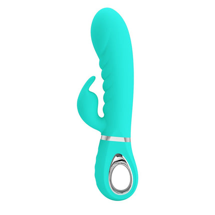 Pretty Love - Prescott - Rabbit Vibrator - Dubbele Motor - Turquoise-Erotiekvoordeel.nl