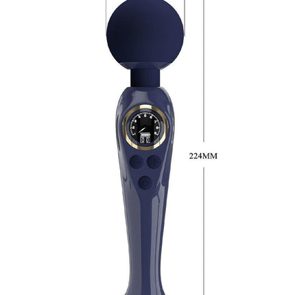 Pretty Love - Skyler - Wand Vibrator - Met LCD Display - Donkerblauw-Erotiekvoordeel.nl