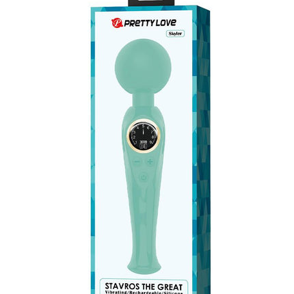 Pretty Love - Skyler - Wand Vibrator - Met LCD Display - Turquoise-Erotiekvoordeel.nl