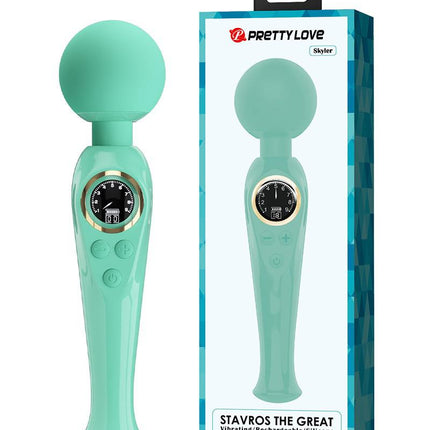 Pretty Love - Skyler - Wand Vibrator - Met LCD Display - Turquoise-Erotiekvoordeel.nl