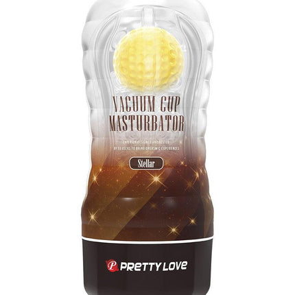 Pretty Love - Stellar Vacuüm - Masturbator Cup - Met Rollende Bal Voor Extra Sensaties - Geel-Erotiekvoordeel.nl