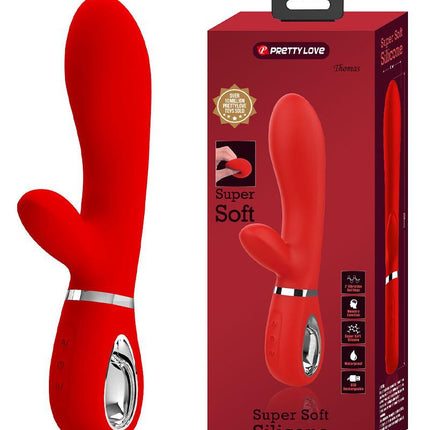 Pretty Love - Thomas - Rabbit Vibrator - Rood-Erotiekvoordeel.nl