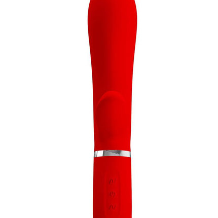 Pretty Love - Thomas - Rabbit Vibrator - Rood-Erotiekvoordeel.nl
