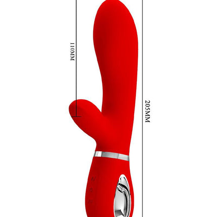 Pretty Love - Thomas - Rabbit Vibrator - Rood-Erotiekvoordeel.nl