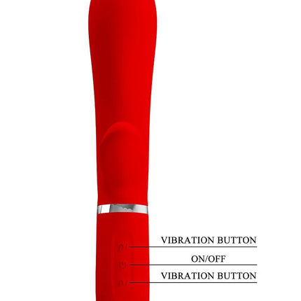 Pretty Love - Thomas - Rabbit Vibrator - Rood-Erotiekvoordeel.nl