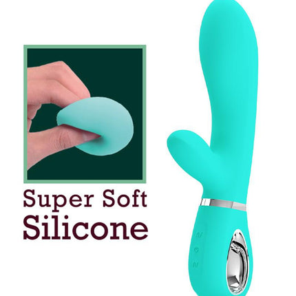 Pretty Love - Thomas - Rabbit Vibrator - Turquoise-Erotiekvoordeel.nl