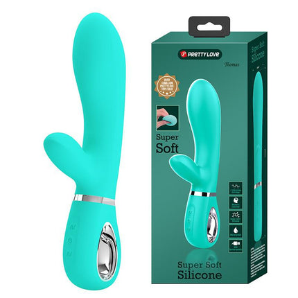 Pretty Love - Thomas - Rabbit Vibrator - Turquoise-Erotiekvoordeel.nl