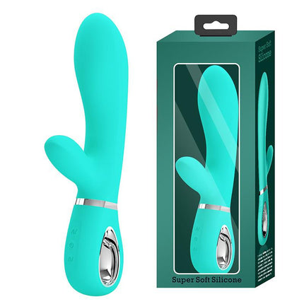 Pretty Love - Thomas - Rabbit Vibrator - Turquoise-Erotiekvoordeel.nl