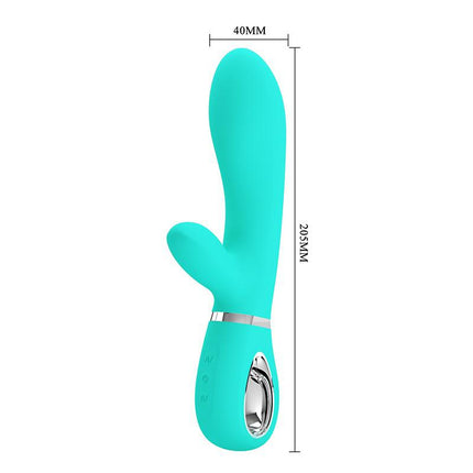 Pretty Love - Thomas - Rabbit Vibrator - Turquoise-Erotiekvoordeel.nl