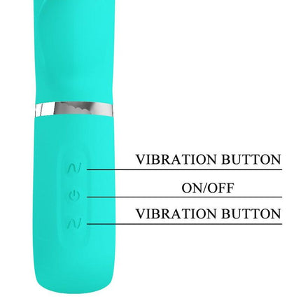 Pretty Love - Thomas - Rabbit Vibrator - Turquoise-Erotiekvoordeel.nl