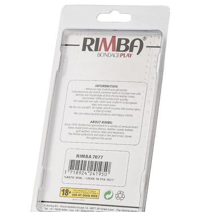 Rimba Bondage Play - Plastic Slotjes voor Kuisheidskooien - Eenmalig gebruik - Luchthaven-vriendelijk-Erotiekvoordeel.nl