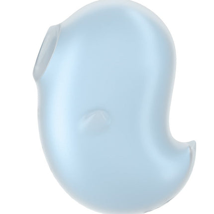 Satisfyer - Cutie Ghost - Vibrerende Luchtdruk Vibrator - 2 in 1 - Lichtblauw-Erotiekvoordeel.nl
