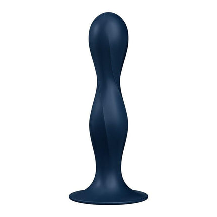 Satisfyer - Double Ball-R - Verzwaarde Dildo met Bewegende Metalen Kogels - Blauw-Erotiekvoordeel.nl