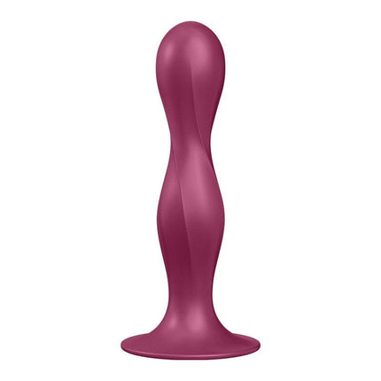 Satisfyer - Double Ball-R - Verzwaarde Dildo met Bewegende Metalen Kogels - Rood-Erotiekvoordeel.nl