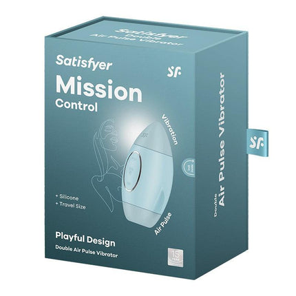 Satisfyer - Mission Control - Luchtdruk Vibrator - Lichtblauw-Erotiekvoordeel.nl