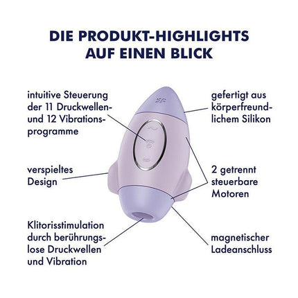 Satisfyer - Mission Control - Luchtdruk Vibrator - Lila-Erotiekvoordeel.nl
