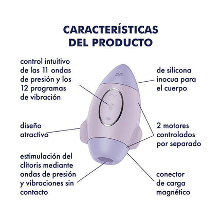 Satisfyer - Mission Control - Luchtdruk Vibrator - Lila-Erotiekvoordeel.nl