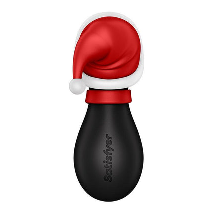 Satisfyer Penguin - Holiday Edition - Luchtdruk Stimulator - USB-oplaadbaar - Zwart, Rood & Wit-Erotiekvoordeel.nl