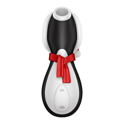 Satisfyer Penguin - Holiday Edition - Luchtdruk Stimulator - USB-oplaadbaar - Zwart, Rood & Wit-Erotiekvoordeel.nl