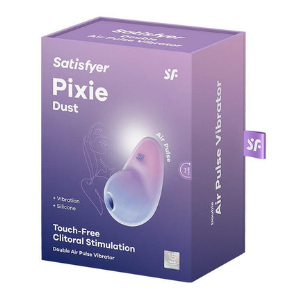 Satisfyer - Pixie Dust - Luchtdruk Vibrator met Vibratie - Paars & Roze-Erotiekvoordeel.nl