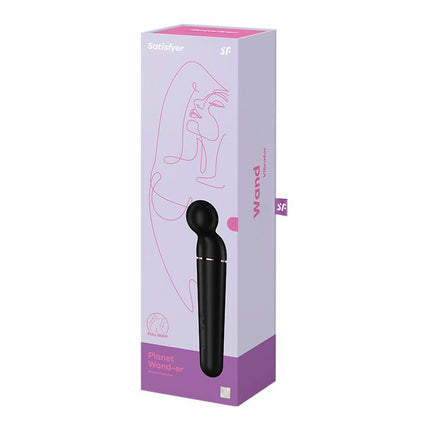 Satisfyer - Planet Wand-er - Wand Vibrator - Zwart & Rosé Goud-Erotiekvoordeel.nl
