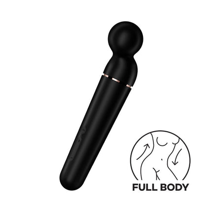 Satisfyer - Planet Wand-er - Wand Vibrator - Zwart & Rosé Goud-Erotiekvoordeel.nl