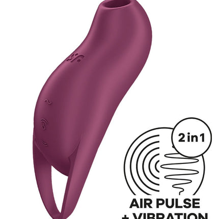 Satisfyer - Pocket Pro - Compacte Vibrerende Luchtdruk Vibrator - Paars-Erotiekvoordeel.nl