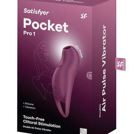 Satisfyer - Pocket Pro - Compacte Vibrerende Luchtdruk Vibrator - Paars-Erotiekvoordeel.nl