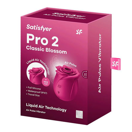 Satisfyer - Pro 2 Classic Blossom - Luchtdruk Vibrator - Roze-Erotiekvoordeel.nl