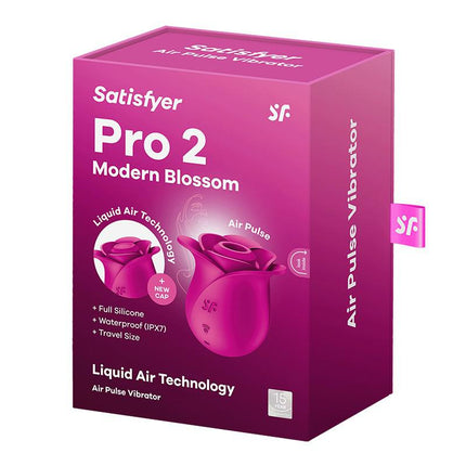 Satisfyer - Pro 2 Modern Blossom - Luchtdruk Vibrator - Roze-Erotiekvoordeel.nl