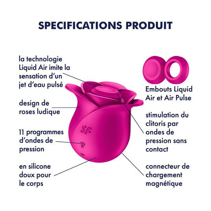 Satisfyer - Pro 2 Modern Blossom - Luchtdruk Vibrator - Roze-Erotiekvoordeel.nl