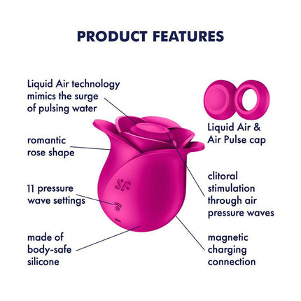 Satisfyer - Pro 2 Modern Blossom - Luchtdruk Vibrator - Roze-Erotiekvoordeel.nl