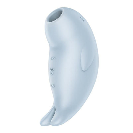 Satisfyer - Seal You Soon - Luchtdruk Vibrator met Vibratie - Lichtblauw-Erotiekvoordeel.nl