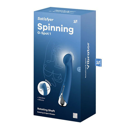 Satisfyer - Spinning G-Spot 1 - Vibrerende en Roterende G-Spot Vibrator - Blauw-Erotiekvoordeel.nl