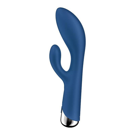 Satisfyer - Spinning Rabbit 1 - Roterende en Vibrerende Rabbit Vibrator - Tarzan Vibrator - Blauw-Erotiekvoordeel.nl