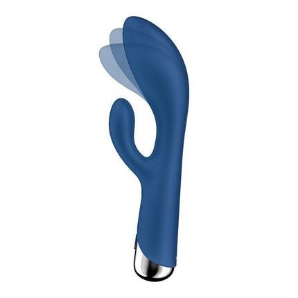 Satisfyer - Spinning Rabbit 1 - Roterende en Vibrerende Rabbit Vibrator - Tarzan Vibrator - Blauw-Erotiekvoordeel.nl