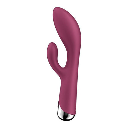 Satisfyer - Spinning Rabbit 1 - Roterende en Vibrerende Rabbit Vibrator - Tarzan Vibrator - Rood-Erotiekvoordeel.nl
