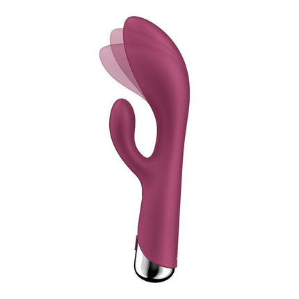Satisfyer - Spinning Rabbit 1 - Roterende en Vibrerende Rabbit Vibrator - Tarzan Vibrator - Rood-Erotiekvoordeel.nl