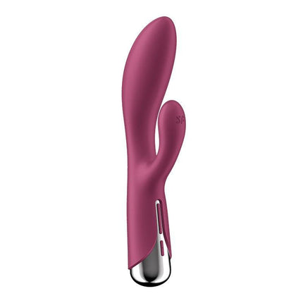 Satisfyer - Spinning Rabbit 1 - Roterende en Vibrerende Rabbit Vibrator - Tarzan Vibrator - Rood-Erotiekvoordeel.nl