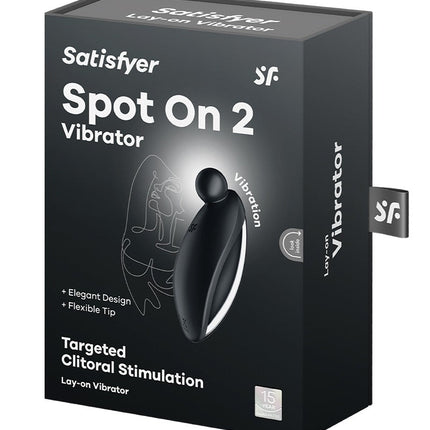 Satisfyer - Spot On - Pinpoint Vibrator - Zwart-Erotiekvoordeel.nl