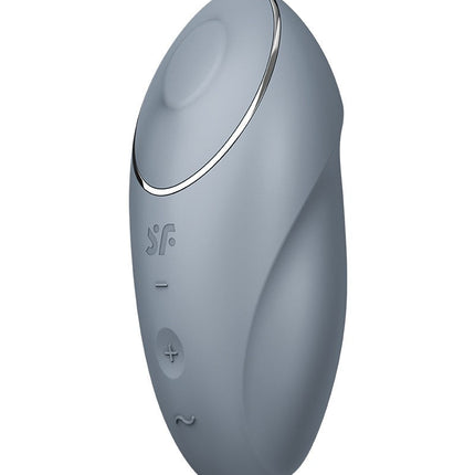 Satisfyer - Tap & Climax 1 - Vibrerende Clitoris Vibrator met Tik/Tapping Functie - Lichtblauw-Erotiekvoordeel.nl